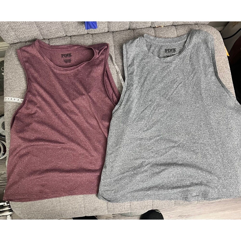 PINK VS cropped workout top